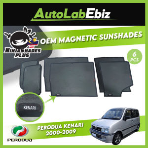 Perodua Kenari 2000-2009 NinjaShades Plus OEM Magnetic Car Sunshades (6pcs/set)