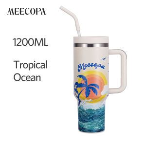 MEECOPA Luminous Series 1200ML Vacuum Insulated Tumbler With Handle And Straw Stainless Steel Mug Travel Water Bottle