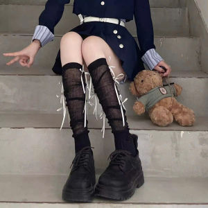 Tất Thắt Nơ Nữ Tinh Tế – Mỏng Mại Êm Ái Co Giãn Tốt Phong Cách Dễ Thương Phù Hợp Đi Học Đi Chơi Đi Làm