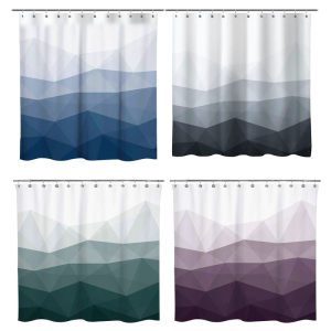 In trừu tượng rèm tắm Máy vải có thể giặt được với 12 cái Móc 1.8x1.8meter cho phòng tắm nâng cấp decors