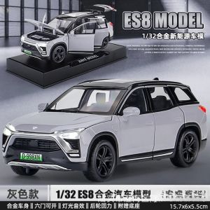 2026 1:32 ES8 Li ONE Car Toy Models Alloy Diecast Miniature Vehicle Toys Sound Light Doors Opened Pull Back for Boys Gifts