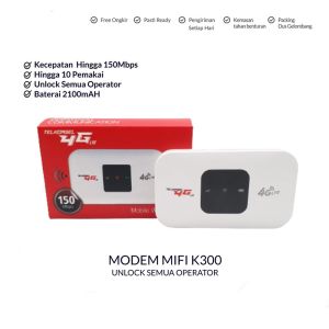 Mifi Modem Wifi 4G LTE 300Mbps Unlock All Operator Modem Wifi Mifi 4G LTE Unlock ALL Operator