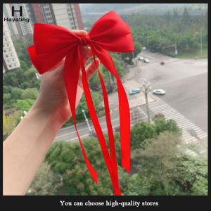 Hayating Vintage Large Bow Hair Clip Trend Long Ribbon Hairpins Barrettes Headwear For Women Girl Hair Accessories Wedding Jewelry