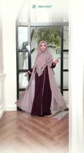 GAMIS MIRACLE OF RAYA SET HIJAB + OUTER