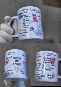 Coffee Mug with Bible Verse 11 OZ Sublimation Mug Design · Christian Gift· Chosen Treasure