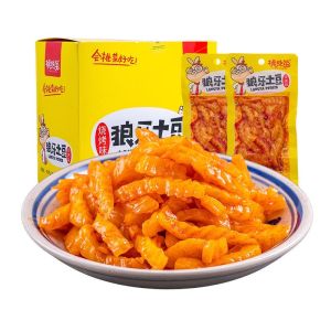 挑吃兔-土豆丝/狼牙土豆 20包 盒装 TIAOCHITU-Shredded Potatoes/Spike Potatoes 20 Packs BOX