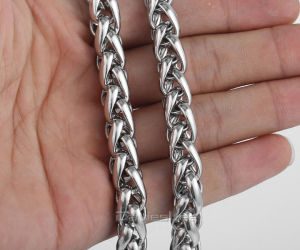 Dây chuyền nam inox kiểu xoắn tròn khóa Vip sáng đẹp không đen không gỉ - Thể hiện đẳng cấp phái mạnh