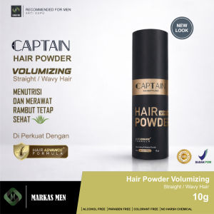 Captain Mens Care Hair Powder - Hair Styling Powder Pomade Pria