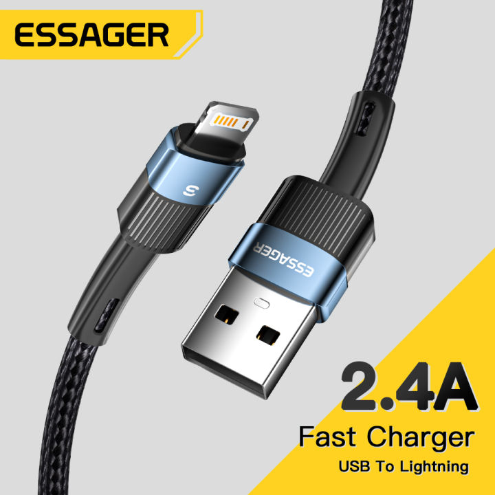 Essager USB Cable for IPhone 14 13 Pro Max 12 XS Fast Charging  Lightning Cable for IPhone USB Charger Data Line Lazada PH