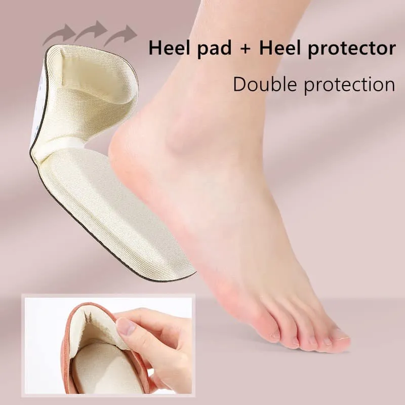 Silicone Gel Heel Cushion Insole Sole Foot Pain Protector Support Shoe Pad  High Heel Insert Silicone Heel Pad Shoe Cushion (1 Pair)