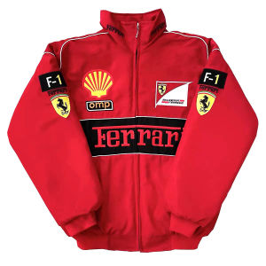 Racing Suit f1 Retro American Jacket Motorcycle Riding Suit Bike Suit Baseball Suit Outdoor Cotton Coat Autumn and Winter Windproof