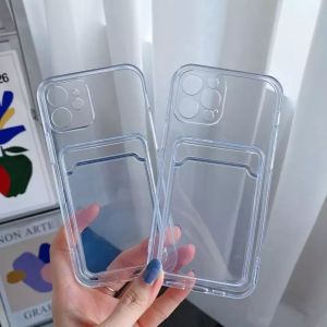 Case Samsung Galaxy a02s a03s a04 a04e a04s a05 a05s A06 A14 A16 s20 fe S24 Fe Crystal slot Card Soft Silikon
