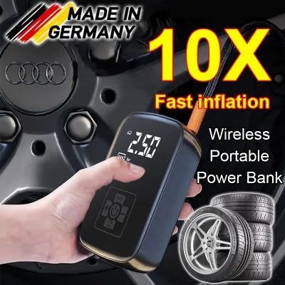 [SG Seller]Portable Car Electric Inflator portable air pump car electric pump wireless air pump car electric pump