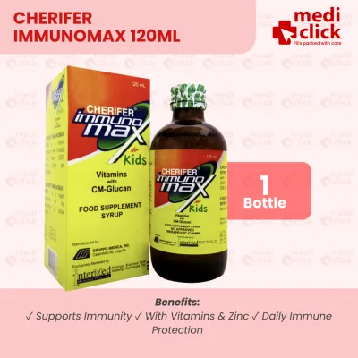 Cherifer Immunomax 120ml Syrup - Immune Support for Kids Multivitamin Supplement Daily Wellness