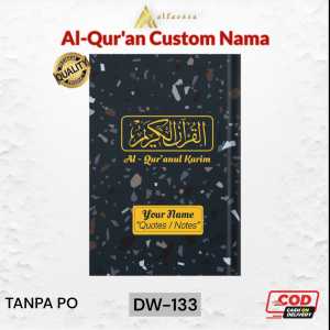 Alfareza - Variasi 8in1 Hampers Quran Custom Series Hitam Peci Sarung Sajadah Tasbih Kado Pria Muslim Souvenir Haji Umroh
