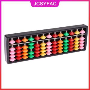 JCSYFAC Toán học công cụ học tập cho trẻ em xách tay Trung Quốc 13 chữ số cột bàn tính toán số học Soroban tính toán đếm