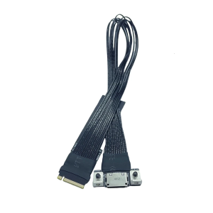 M.2 to Oculink Converter Cable for GPU and Solid Disk Connection Featuring Aluminum Shielding for Fast Speed