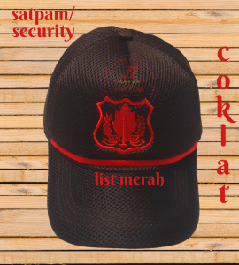 topi security coklat terbaru topi satpam coklat