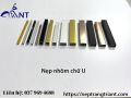 Nẹp nhôm chữ u20, nẹp chỉ nhôm, thanh dài 2m5, giá bán theo thanh. 