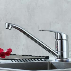 Kitchen Sink Faucet Single Handle Hot Cold Water Mixer Tap Extended Neck Faucet Bathroom Sink Faucets Kitchen Accessories