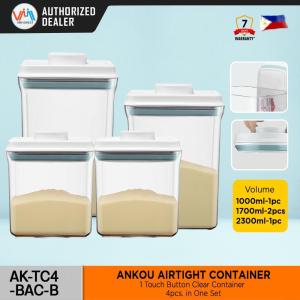 Ankou 3pcs food storage container set milk powder storage container set Pop Up Airtight Container 2pcs 850ml 1pc 2000ml baby feeding storage airtight food container air tight container storage airtight milk powder container milk storage plastic VMI DIRECT
