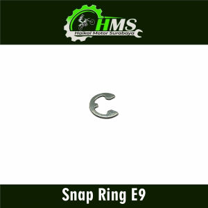 Snap Ring E9 (Harga Per 1 PCS) - Kancingan Kancing Circlip Klip Pengunci Jepit Capitan Kampas Ganda