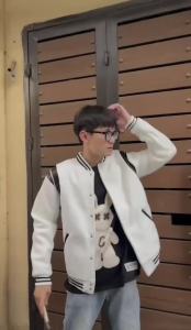 Quảng Đông C♢Áo er Tedd Boy phố cực chất Dạ Hàng Chuẩn Hai Lớp3/21