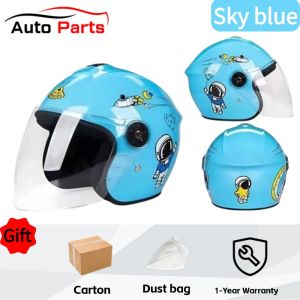Helmet Kids Motorcycle Kids Safety Helmet Half helmet Suitable for children aged 4-12 Helmet Motor Helmet Motorcycle Murah Helmet Kanak Topi Keledar Motor small size 摩托车儿童头盔