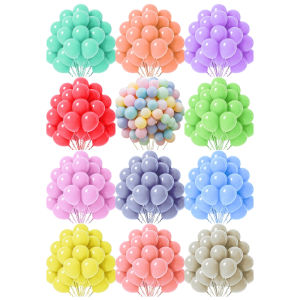 10Pcs Macaron Color Balloons 10 Inch Beautiful Balloons for Home and Party Scene Decoration