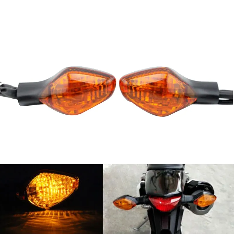 12V LED Turn Signal Indicator Lamps For Honda CBR500R, CB500F, CB500X, CBR650F – Amber/Smoke Pair