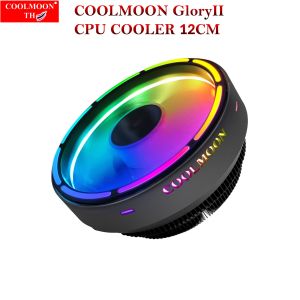 Heatsink CPU Coolmoon GloryII intel - AMD Auto RGB ฮีทซิงค์ซีพียู ระบายความร้อนCPU ไฟRGBเปลี่ยนสีอัตโนมัติ
