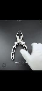 btnx Creasing and clamping tools DIY leather tools professional 420 stainless steel leather flat pliers - edge folding K6R8Z