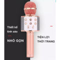 Micro Hát Karaoke Bluetooth Không Dây WS-858, Kèm loa Âm vang Ấm mic hát karaoke cầm tay mini micro hát trên xe hơi mic hát , loa bluetooth mini. 
