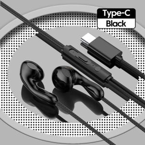 For HiFi Headphones Bass Stereo Volume Control With Mic Type C 3.5mm Eadphones For Galaxy S24 S23 S22 S21 Ultra Note 20