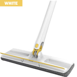 Hands-Free Flat Mop with Wiper Strip/ Lazy Mop/ Hanging Storage Mop/ Large Panel Wet Dry Dual-Use Mop/Local Stock
