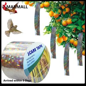 【New Arrival】 เทปกันนกสะท้อนแสง 2.4ซม. x 50ม. สำหรับสวนและลานบ้าน ป้องกันนกและแมลงด้วยเทคนิคสะท้อนแสงแบบสองด้าน