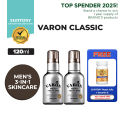 SUNTORY VARON Men's 3-in-1 Face Serum, 3 Scents (120ml) - For Dry & Oily Skin, Moisturize, Anti-Aging, Sebum Control. 