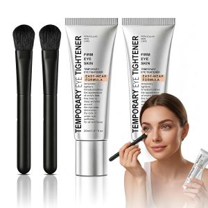 ion Eye Tightener Cream: instant eye tightener & Lifting Cream With Brush For Eye Bags Wrinkles Puffiness Fine Lines Gentle Skin Care for All Skin Types for women 2PCS with 2 Brushes