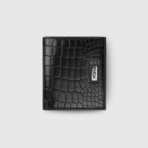 VONA Osaka Wallet - Dompet Pendek Wanita Mini Motif Croco Kulit PU Premium