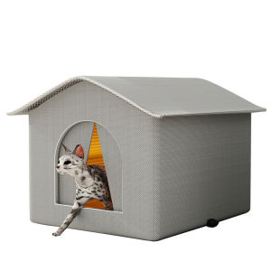 Lovinland Winter Warm Cat Bed Waterproof Rainproof Cold-resistant Large Space Enclosed Tent for All Seasons