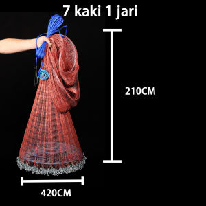 Jaring Ikan Frisbee Jaring Tuang Tangan Jaring Udang Jaring Peralatan Memancing Buatan Tangan Yang Tahan Lama