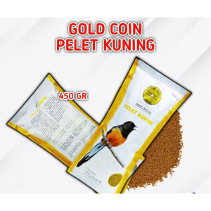 gc pelet kuning pakan harian murai cucak ijo gold coin pelet kuning