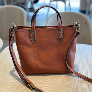 BeeGreen Women Genuine Leather Shoulder Bag Plain Handbag High Quality Commuter Bag Soft Tote Bag