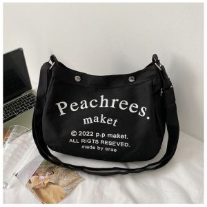HY BAG #2913 FASHION WOMENS  ELEGANT CANVAS CROSSBODY SHOULDER BAG CASUAL CHIC WITH LOGO PRINT