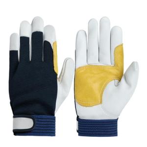 Heavy Duty Leather Work Gloves with Breathable Back Reinforced Quick Release Fastener for Outdoor Labor Protections