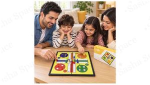 Magnetic Ludo Board Game Set  Foldable Travel Game for Kids & Adults  2–4 Players  Ages 6+