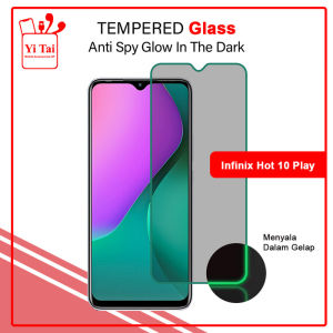 YITAI - Glow In The Dark Tempered Glass Spy Infinix Hot 9 Play 10 Play