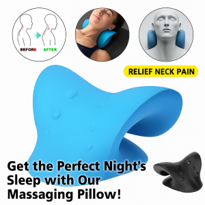 Cervical Spine Massage Pillow Chiropractic Cervical Traction Device Neck Shoulder Stretcher Pain Relief Spine Alignment