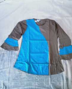 NADYA FASHION ATASAN WANITA LENGAN PANJANG BAHAN KATUN