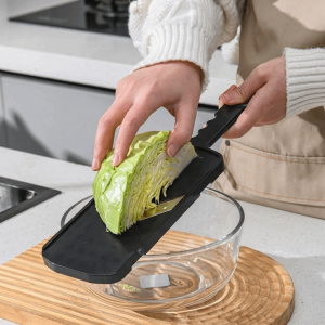 C6471 Stainless Steel Vegetable Slicer Shredder Manual Ultra Fine Cabbage Shredder Durable Kitchen Gadget Salad Cooking Tool Household